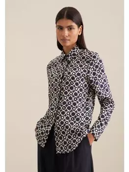 Блуза Seidensticker Regular, темно-синий