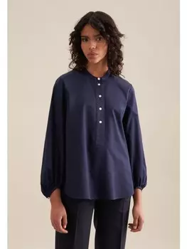 Блуза Seidensticker Regular, темно-синий