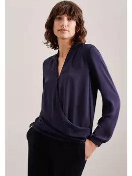 Блуза Seidensticker Regular, темно-синий
