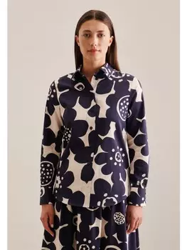 Блуза Seidensticker Regular, темно-синий