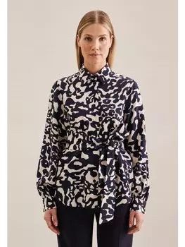 Блуза Seidensticker Regular, темно-синий