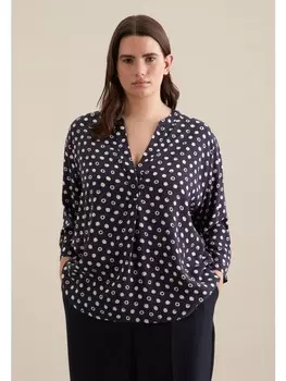 Блуза Seidensticker Regular, темно-синий