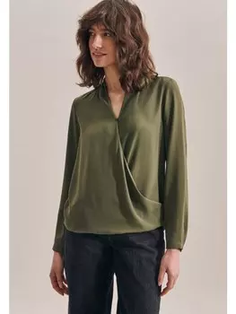 Блуза Seidensticker Regular, зеленый