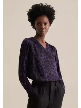 Блуза Seidensticker Shirt Regular, фиолетовый