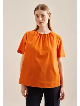 Блуза Seidensticker Shirt Regular, оранжевый