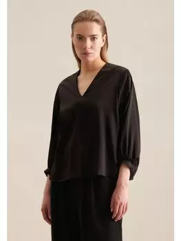 Блуза Seidensticker Tunika Regular, черный