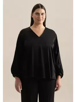 Блуза Seidensticker Tunika Regular, черный