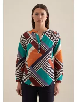 Блуза Seidensticker Tunika Regular, темно-синий