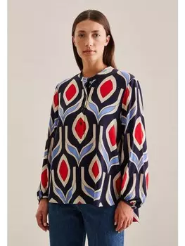 Блуза Seidensticker Tunika Regular, темно-синий