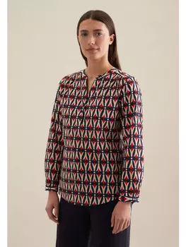 Блуза Seidensticker Tunika Regular, темно-синий