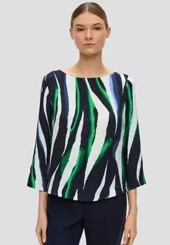 Блуза SEITLICH GESCHLITZTEM SAUM s.Oliver BLACK LABEL, темно-синий