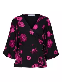 Блуза Selected Femme VALETTA, черный