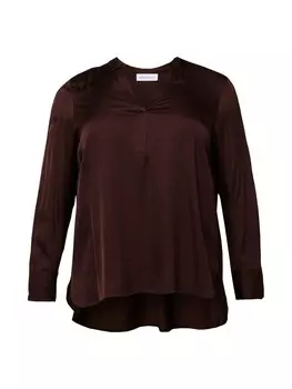 Блуза Selected, темно коричневый