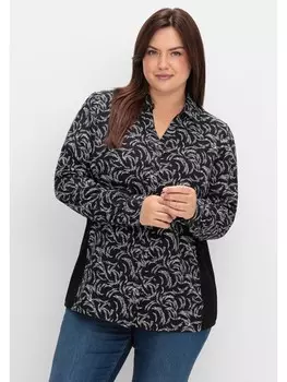 Блуза sheego, цвет schwarz-wei gemustert