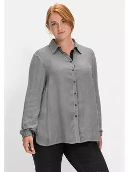 Блуза sheego Hemd, черный