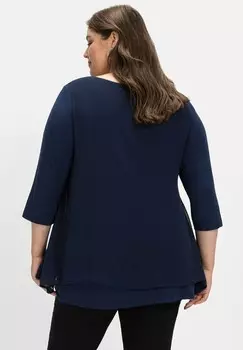 Блуза Sheego, темно-синий