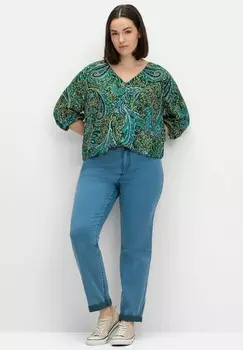 Блуза Sheego, темно-зеленый