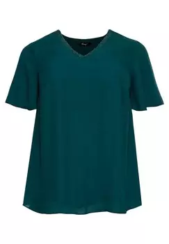 Блуза Sheego, темно-зеленый