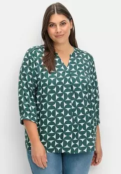 Блуза Sheego, темно-зеленый