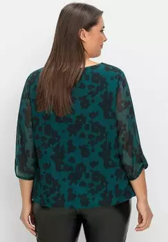 Блуза Sheego, темно-зеленый