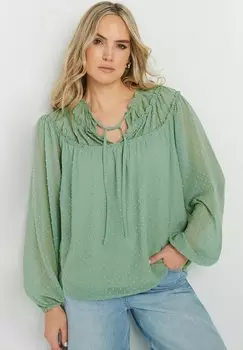 Блуза SHEER NECK Long Tall Sally, светло-зеленый