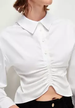 Блуза SHIRRED CROP adL, белый