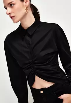 Блуза SHIRRED CROP adL, черный