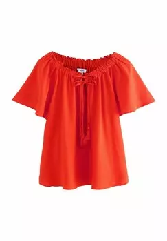 Блуза SHORT SLEEVE NECK BARDOT Next, красный