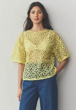 Блуза SHORT SLEEVE Next, желтый