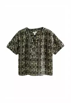 Блуза SHORT SLEEVE OVERHEAD Next, черный