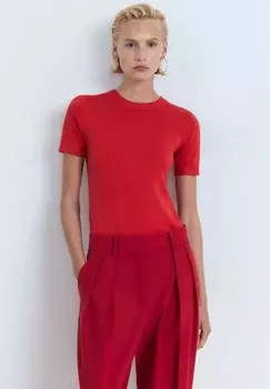 Блуза SHORT SLEEVED Mango, красный