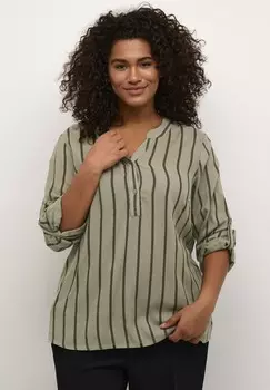 Блуза SIDA Kaffe Curve, зеленый
