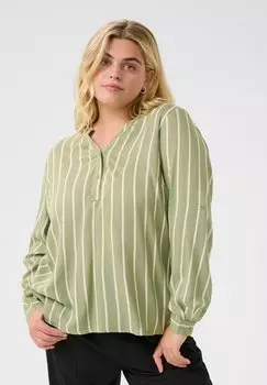 Блуза SIDA Kaffe Curve, зеленый