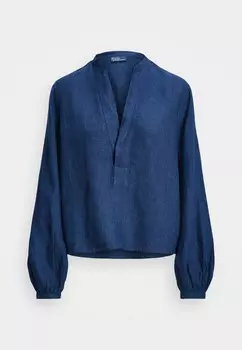 Блуза SINA LONG SLEEVE BLOUSE Ralph Lauren, синий