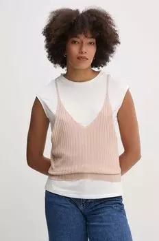 Блуза Sisley, бежевый