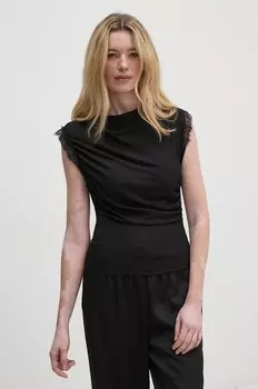 Блуза Sisley, черный