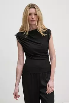 Блуза Sisley, черный