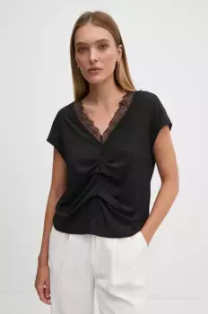 Блуза Sisley, черный