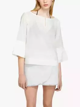 Блуза SISLEY Cotton Kaftan, белый
