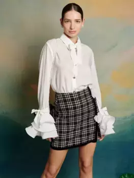 Блуза Sister Jane DREAM Symphony Ruffle Cuff, белый