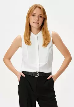 Блуза SLEEVELESS MANDARIN COLLAR Koton, кремовый