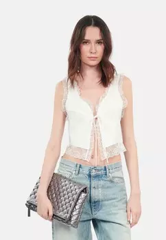 Блуза SLEEVELESS The Kooples, белый