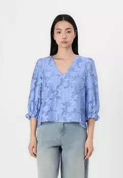 Блуза SLFCATHI SADIE 3/4 Selected Femme, синий