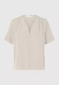 Блуза SLFDIMITRA Selected Femme, бежевый