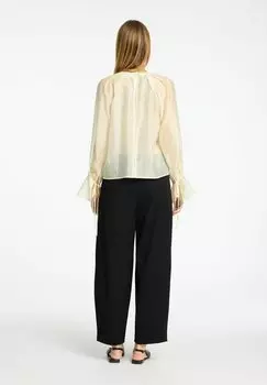 Блуза SLFIRIS O NECK Selected Femme, бежевый