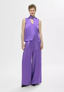 Блуза SLFSELENE Selected Femme, фиолетовый