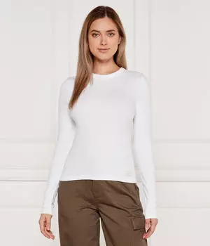 Блуза Slim fit Calvin Klein Jeans, белый