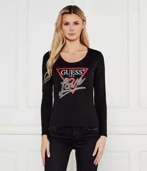 Блуза Slim fit Guess Jeans, черный