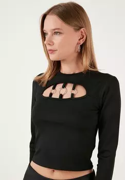 Блуза SLIM FIT LELA, черный