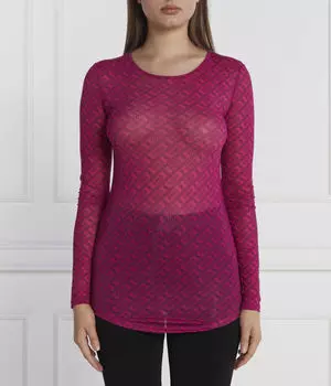 Блуза Slim fit Pinko, розовый